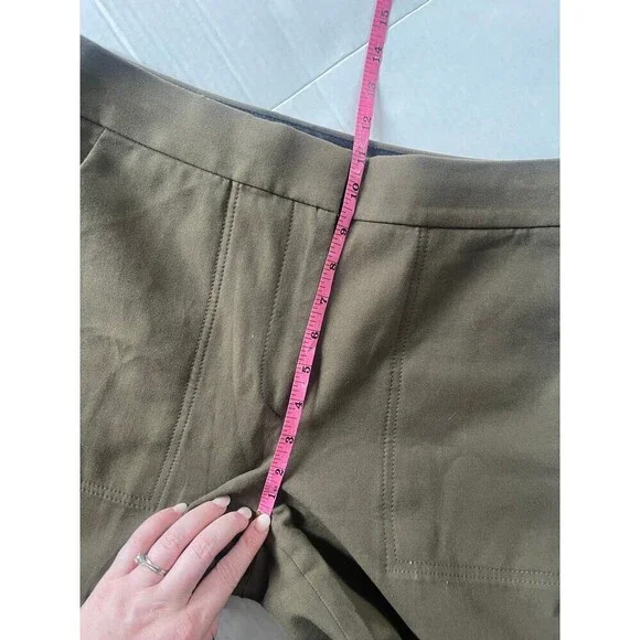 Ann Taylor Wide Leg Green Pants Size 6 - Picture 6 of 8